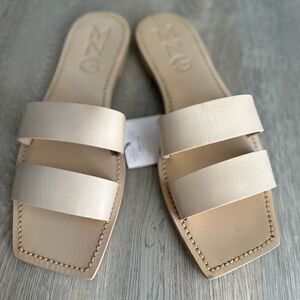 Mango Genuine Leather Sandals Flats